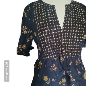 Corduroy Acorn Foulard Top - M